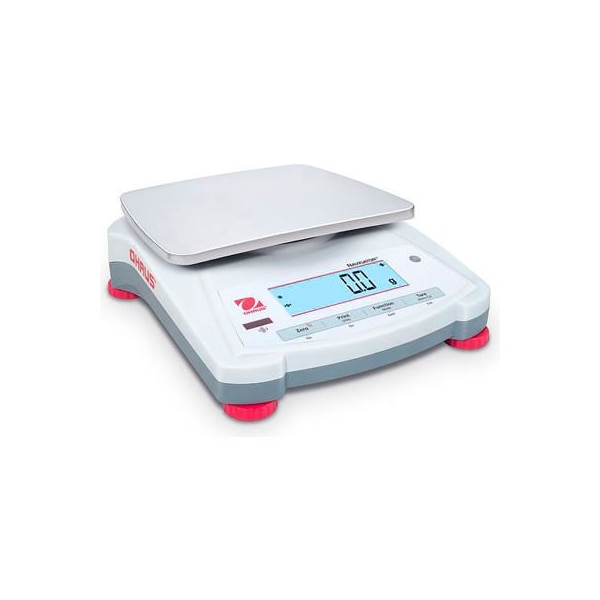 Ohaus NV2201 Navigator Portable Balance, 2,200g x 0.1g, 5-3/4" x 7-1/2" Platform
